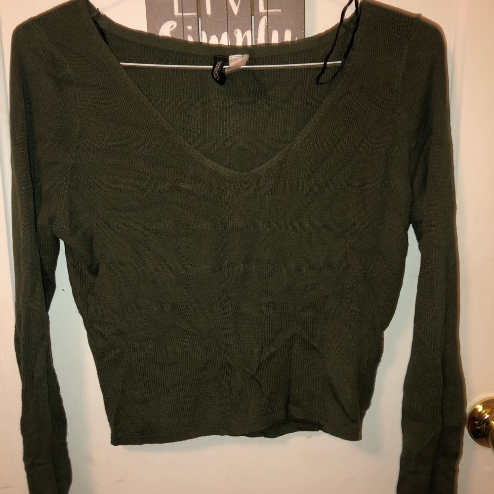 olive green sweater
